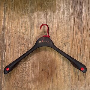 Kiton Black Hanger with Red Accents